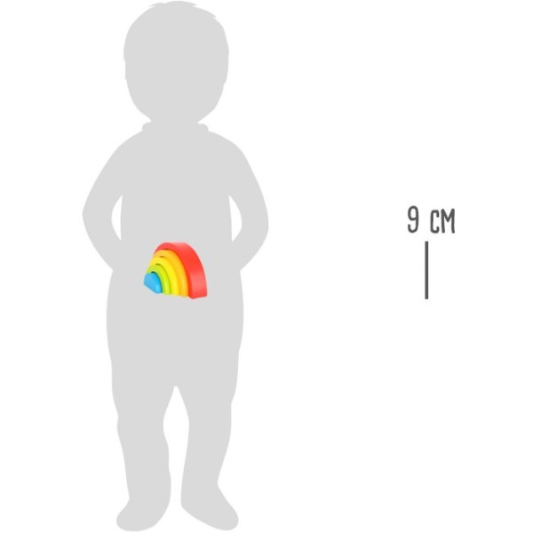 Arcs en ciel 5 pièces en bois de qualité