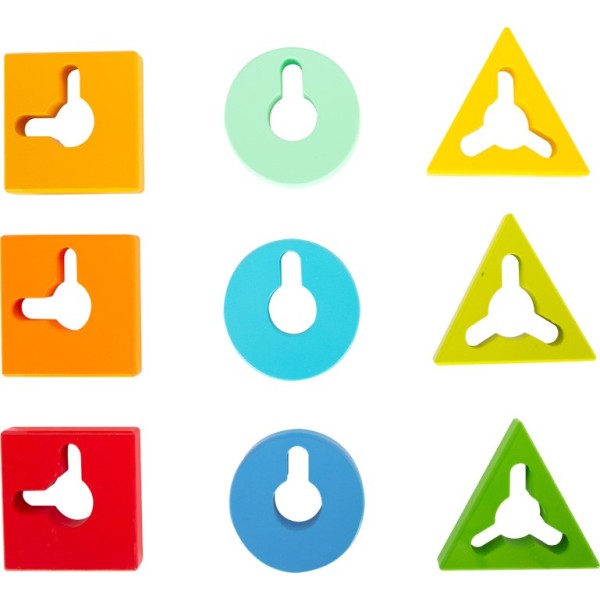 Jeu de tri : Formes et couleurs, en bois