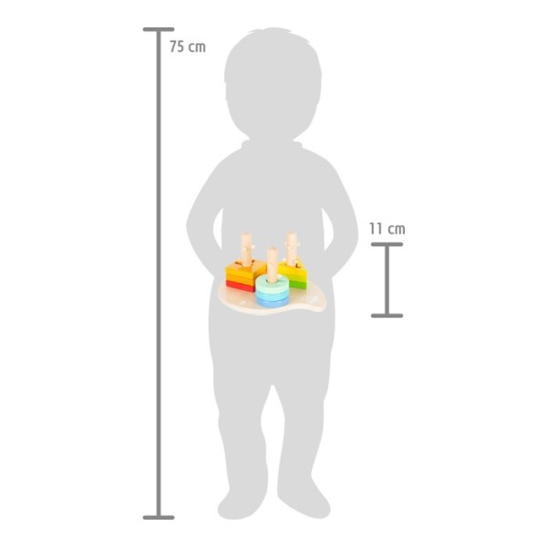 Jeu de tri : Formes et couleurs, en bois