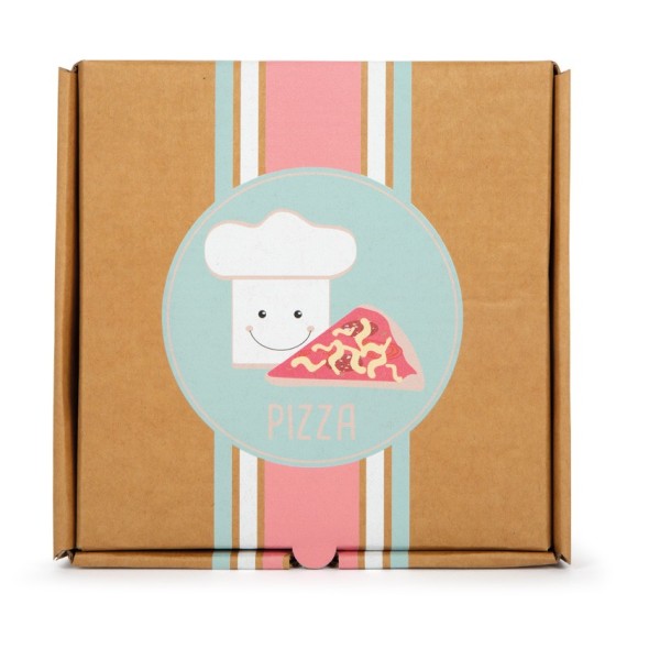 Pizza en bois et feutrine