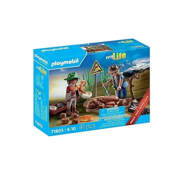 Playmobil Chercheurs de fossiles 71805 – 2 figurines avec outils de fouille