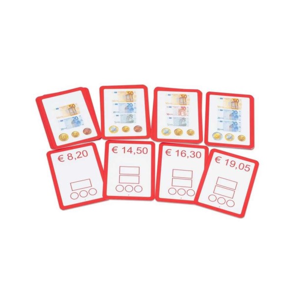 Cartes Monnaie Euros et Centimes
