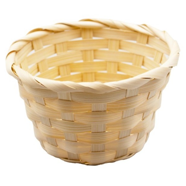 Panier naturel en bambou, 14 cm de diamètre