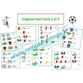 Enigmes Foot cycle 2 cycle 3