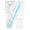 Reproduction Animaux sur quadrillage