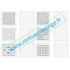 30 figures géométriques de difficulté croissante à reproduire sur quadrillage 10 x 10, pour les cycles 2 et 3.