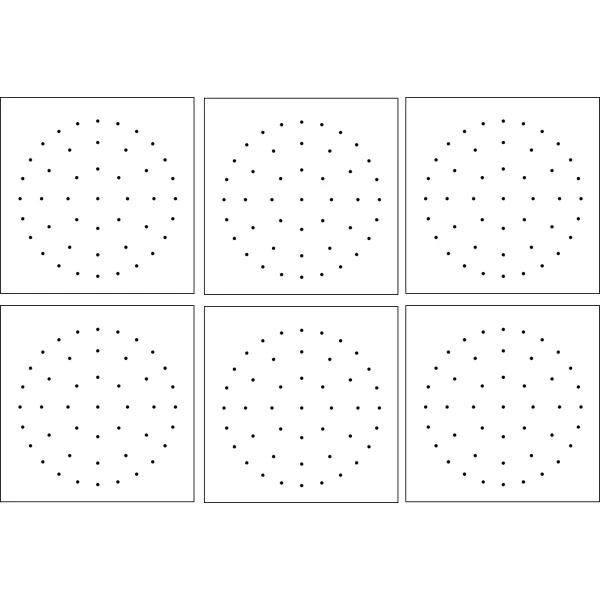 Reproduction de figures sur papier pointé concentrique