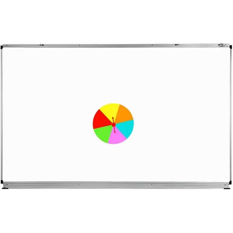 Roue de la chance magnétique utilisée dans un espace à scénario – surface inscriptible au feutre