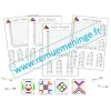 Multi Pixel 1 et 2 : 8 grilles à colorier en complétant des calculs multiplicatifs + corrections