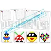 Multi Pixel 1 et 2 : 8 grilles à colorier en complétant des calculs multiplicatifs + corrections