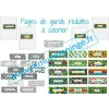 Pages de garde réduites 15 modèles à colorier, modifiables.