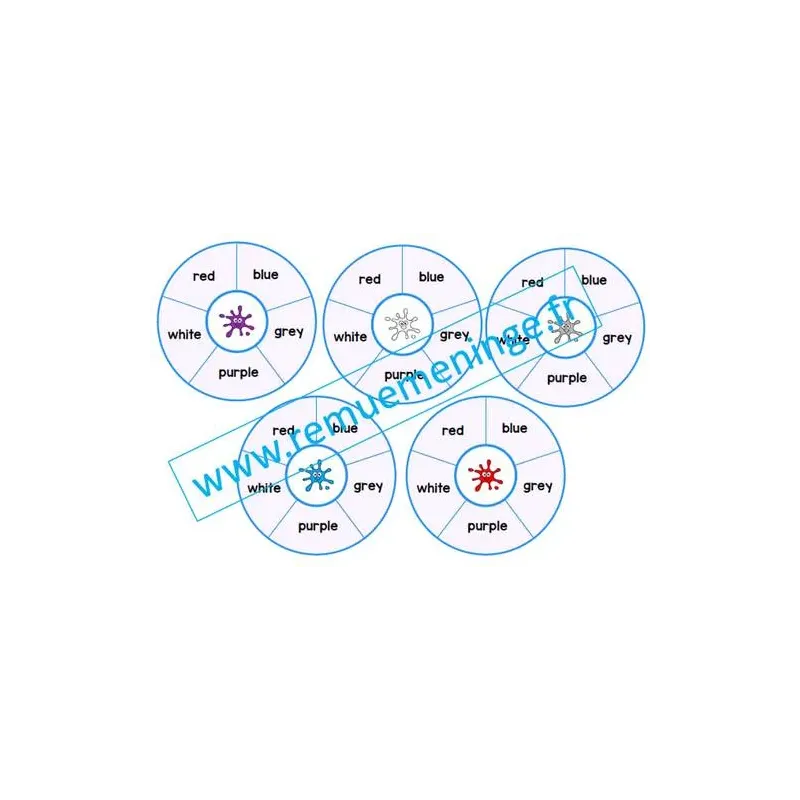 Cartes à pinces Anglais Les Couleurs – 85 cartes autocorrectives 4 niveaux | Remue Méninge