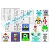12 exercices symétrie axiale thème espace sur quadrillage cycle 2 et 3