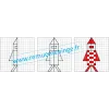 Exercice symétrie axiale espace difficulté croissante sur quadrillage