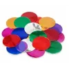Confettis ronds métallisés - coloris rouge et fuchsia