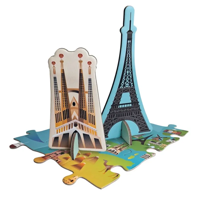 Livrets pédagogiques 18 langues du puzzle monuments du monde