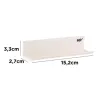 Étagère magnétique blanche 15,2 cm fixée sur tableau blanc pour ranger marqueur