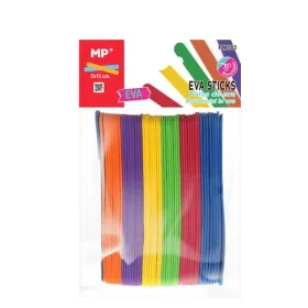 50 grands bâtonnets mousse EVA 15x2 cm couleurs vives assorties pour activités manuelles