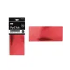 Détail du papier de soie métallisé rouge brillant pour activités manuelles