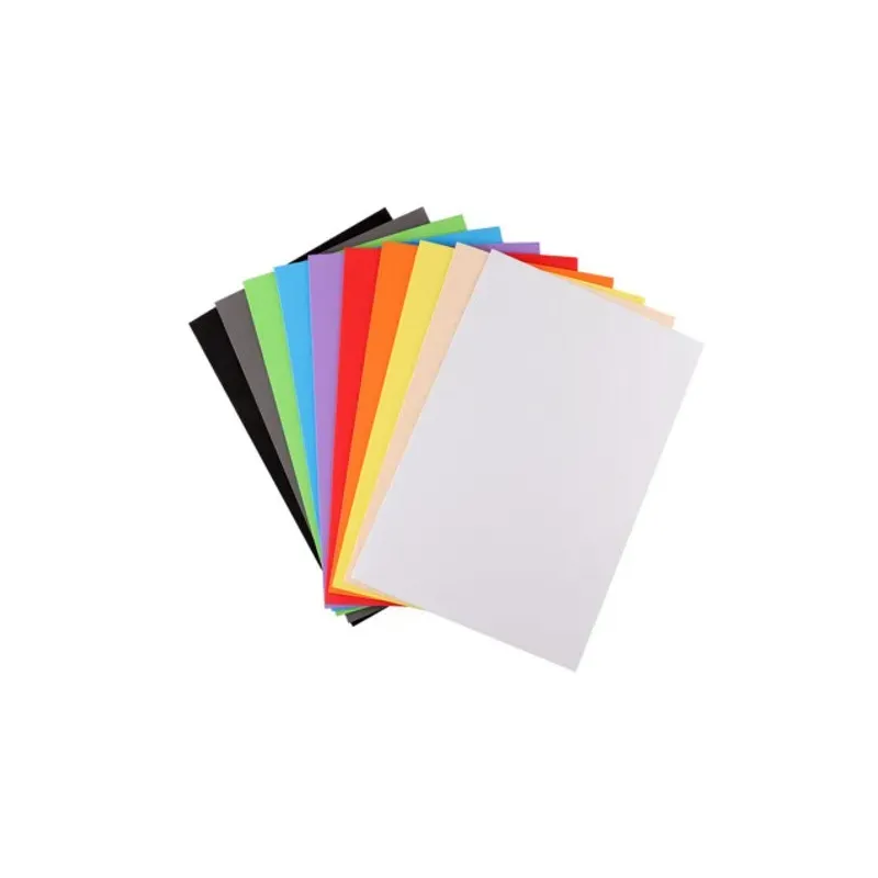 10 feuilles mousse EVA unie 20x30 cm 2 mm assortiment 10 couleurs