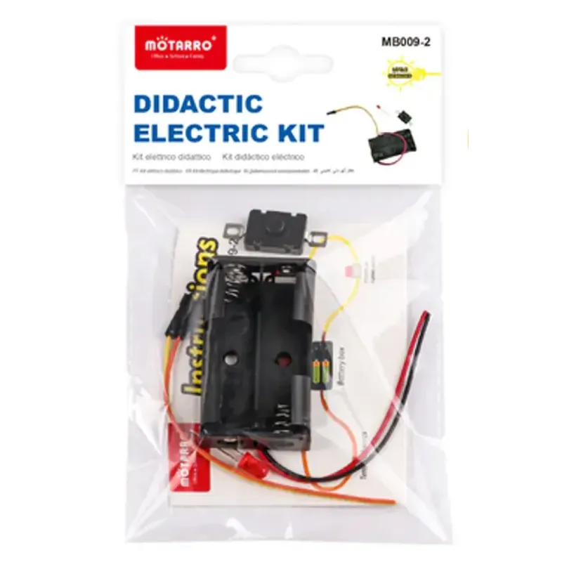 Fils de connexion et bouton-poussoir du kit électrique éducatif