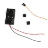 Kit électrique avec buzzer : boîtier à piles, buzzer, bouton-poussoir et fils de connexion