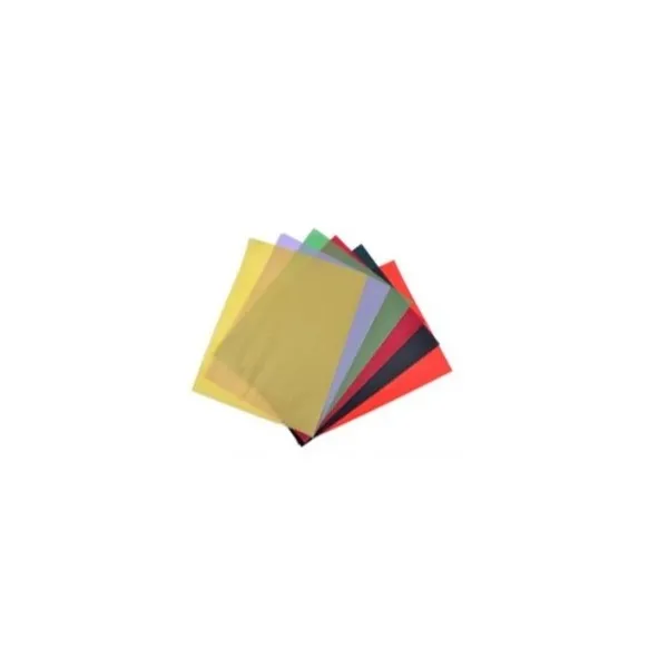 Feuilles de papier de soie colorées empilées pour activités manuelles