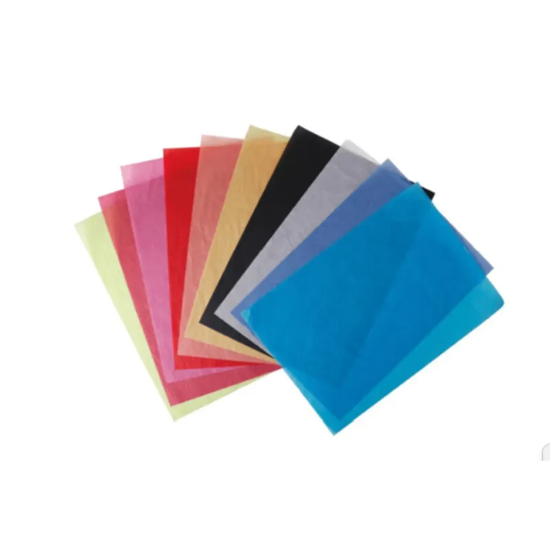 Papier de soie 10 feuilles A4 aux couleurs assorties, format 21 x 29,7 cm
