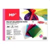 Feuilles de papier cellophane de différentes couleurs superposées