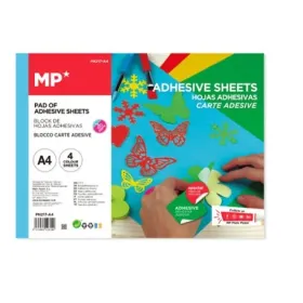 Feuilles de papier adhésif coloré A4 pour ateliers manuels