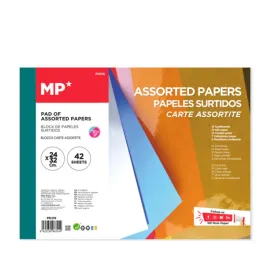 Lot de 42 feuilles de papiers créatifs 24 x 32 cm, cinq textures assorties
