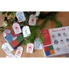 Encreur 4 couleurs (vert, rouge, orange, bleu) du kit tampons Noël