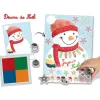 Boite de rangement du kit tampons Noël, dimensions 21,5 x 17,5 cm
