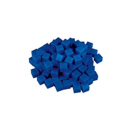 Matériel numération base 10 : 100 unités bleues