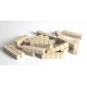 Matériel de numération base 10 en bois recyclé :20 barres de 5 unités