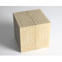 Matériel de numération base 10 en bois recyclé : 1 millier