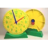 Horloge éducative Enfants – Plastique, Aiguilles Colorées, Diamètre 10 Cm, Apprentissage Heure