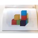 Cubes colorés en bois 2 cm x 2 cm