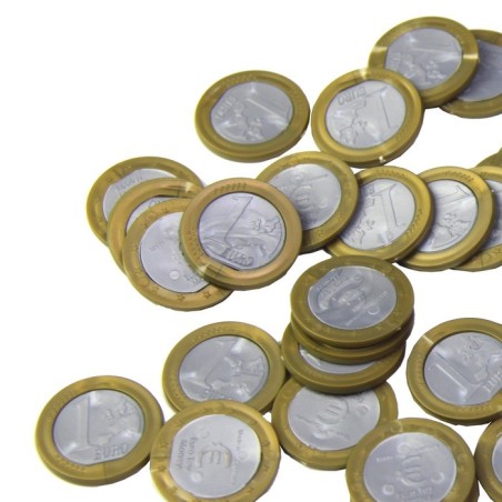 25 pièces de monnaie de 1 €