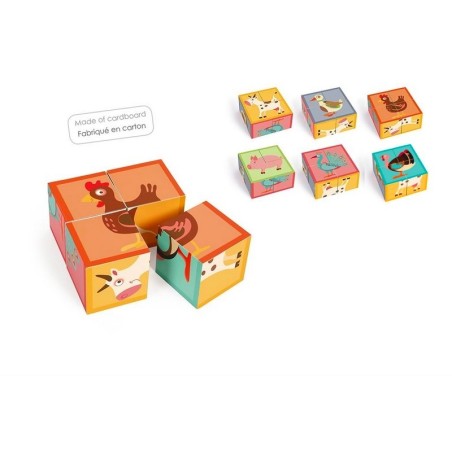 Puzzle Cubes Animaux