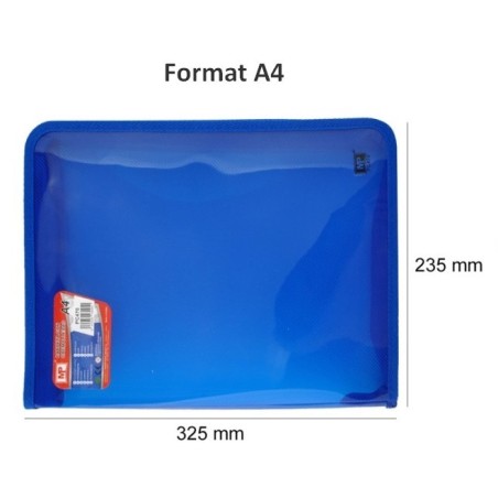 Pochette zip A4