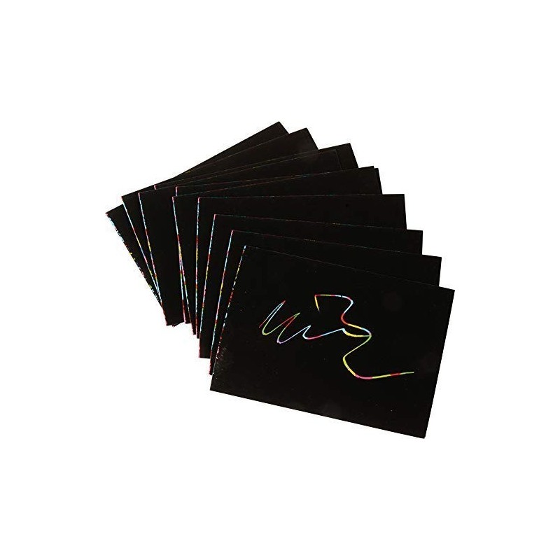 10 feuilles de papier à gratter