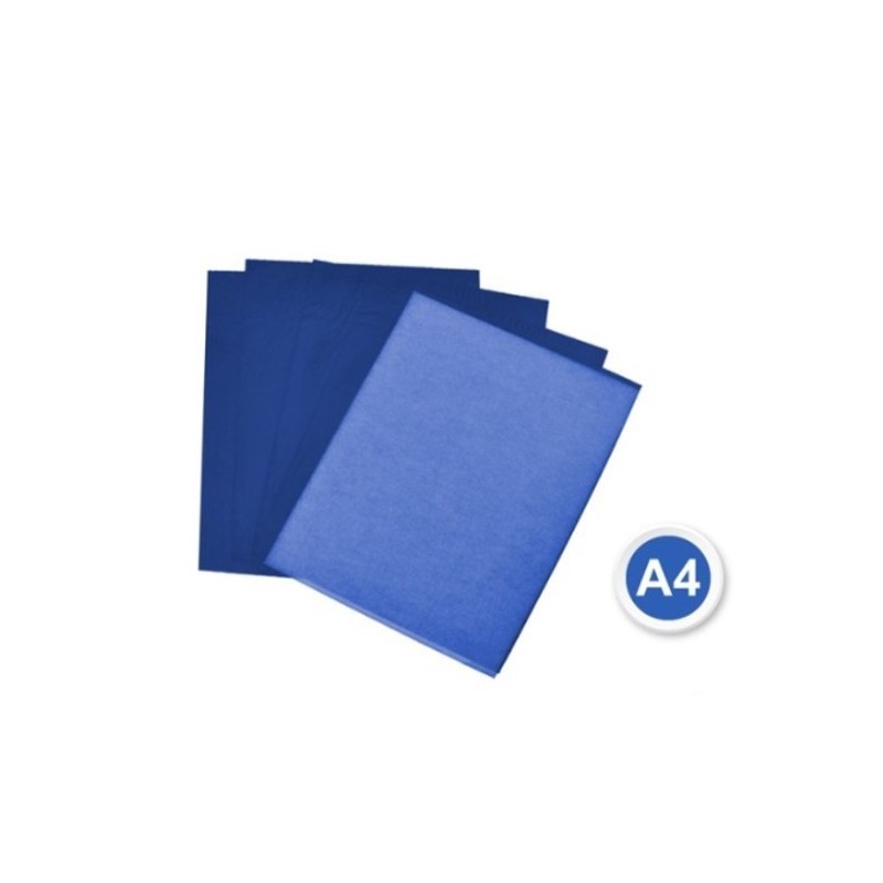 Papier Carbone, 10 feuilles bleue, format A4