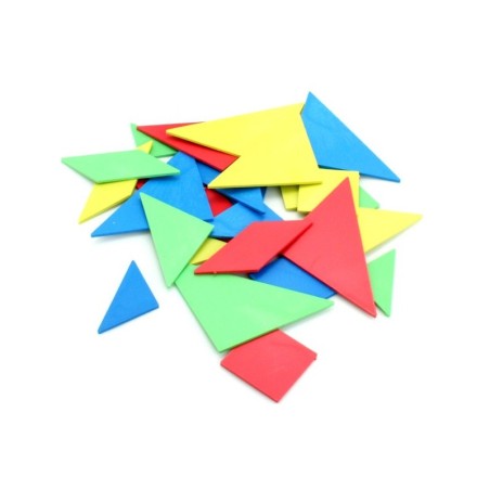 Lot de 4 Tangrams colorés