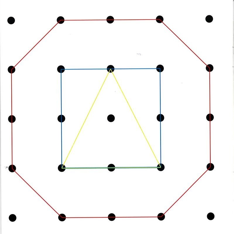 Modèles Géoplans 10x10 et ronds - 30 modèles - Mathématiques CE1, CE2, CM1,  CM2, CP - La Salle des Maitres