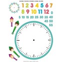 Gommettes Horloge