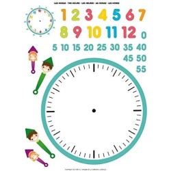 Gommettes Horloge