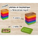 Plateau petite taille en bioplastique