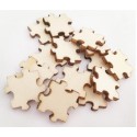 25 Pièces de puzzle en bois