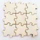 25 Pièces de puzzle en bois